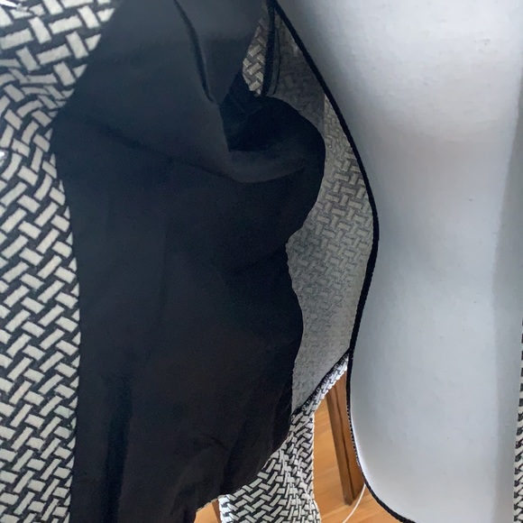 Charter Club Blazer/Jacket Grayish Black & White Size M - Poly/Rayon/Spandex - Picture 7 of 8